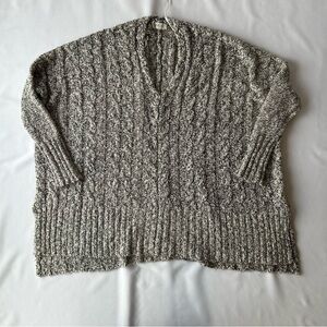 Altar’d State Women's Gray Cable Knit Sweater